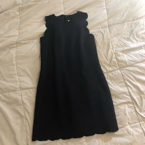 J. Crew Scalloped Trim Sheath Dress